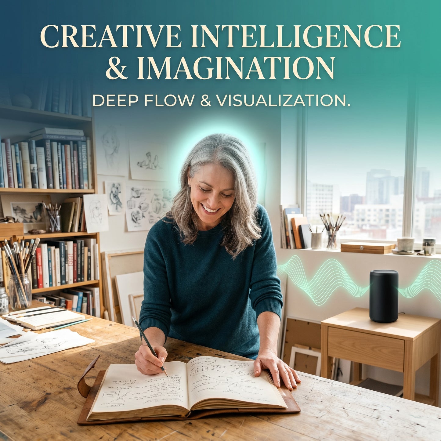 Creative Intelligence & Imagination: 4-Track Deep Flow & Visualization Suite